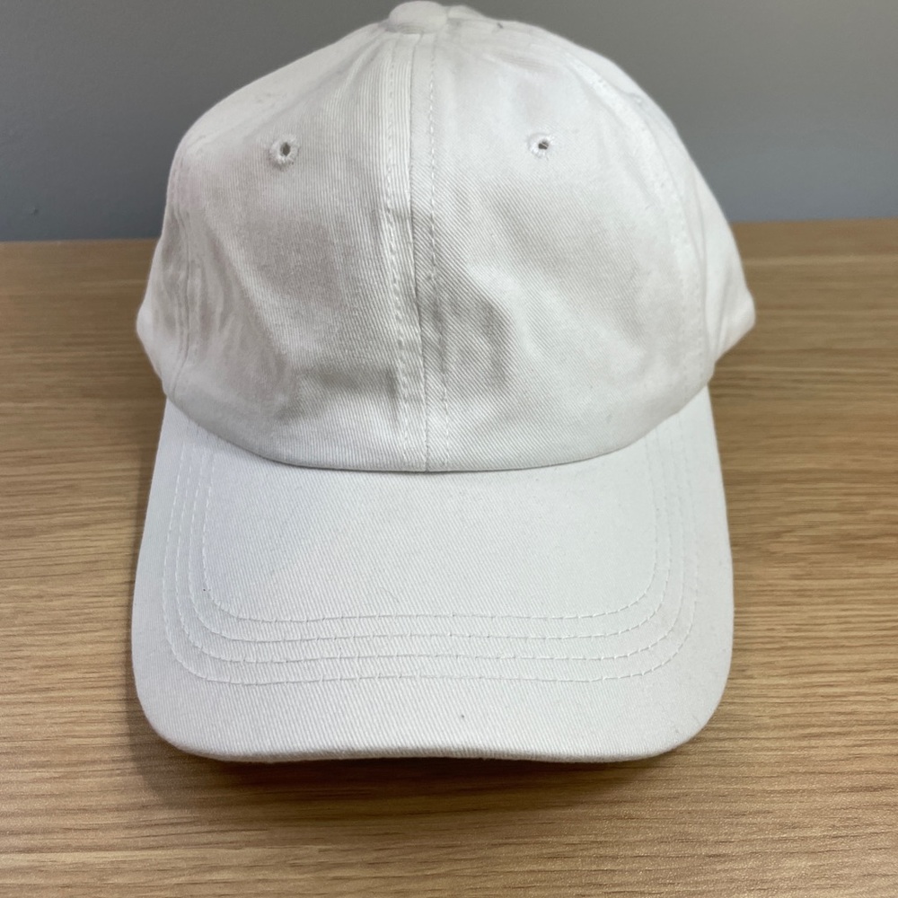 Classic White Baseball Cap Adjustable Y2K Retro Hat Summer Style